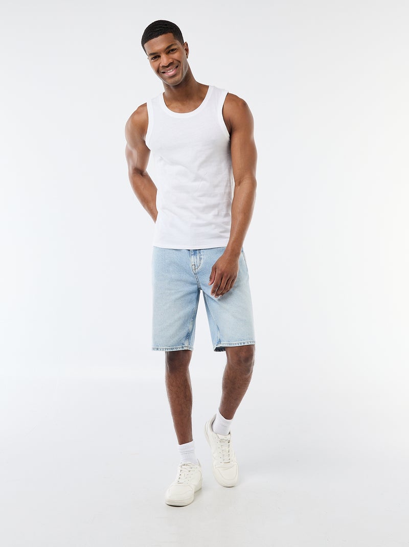 Lot de débardeur en maille jersey - 2 pièces Blanc - Kiabi