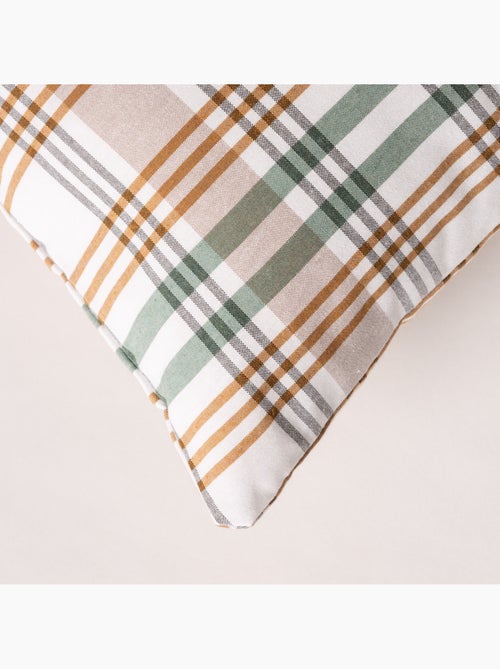 Lot de deux housses de coussin motif tartan, avec fermeture zippée - Gamusi. - Kiabi Lot de deux housses de coussin motif tartan, avec fermeture zippée - Gamusi. - Kiabi