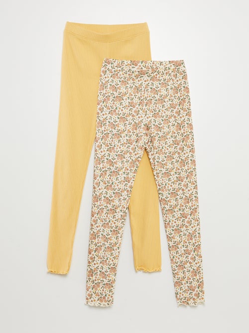 Lot de leggings côtelés - Kiabi