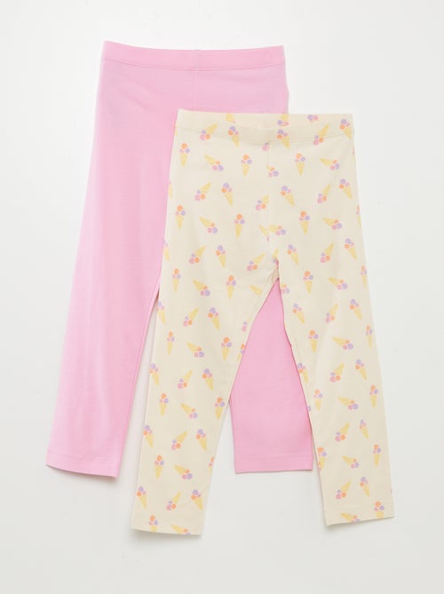 Lot de leggings courts à motif - 2 pièces - Kiabi