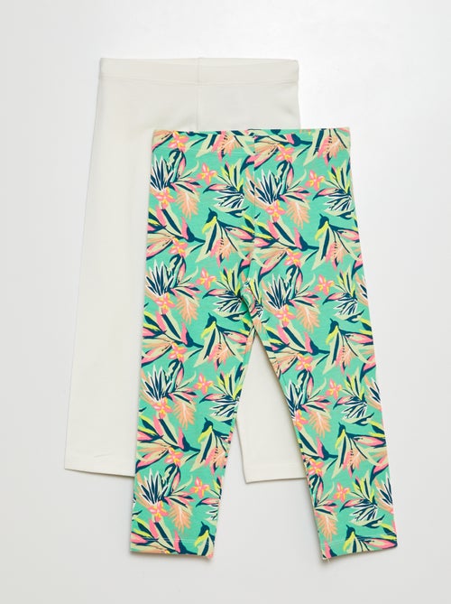 Lot de leggings courts à motif - 2 pièces - Kiabi