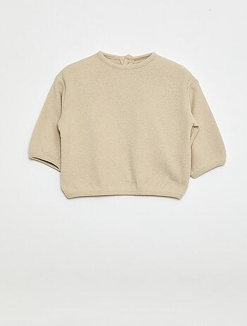 Lot de pull en maille doudou col boutonné