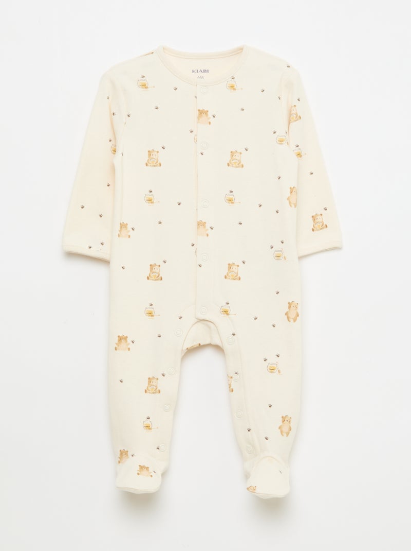 Lot de pyjamas dors biens avec pieds Blanc - Kiabi