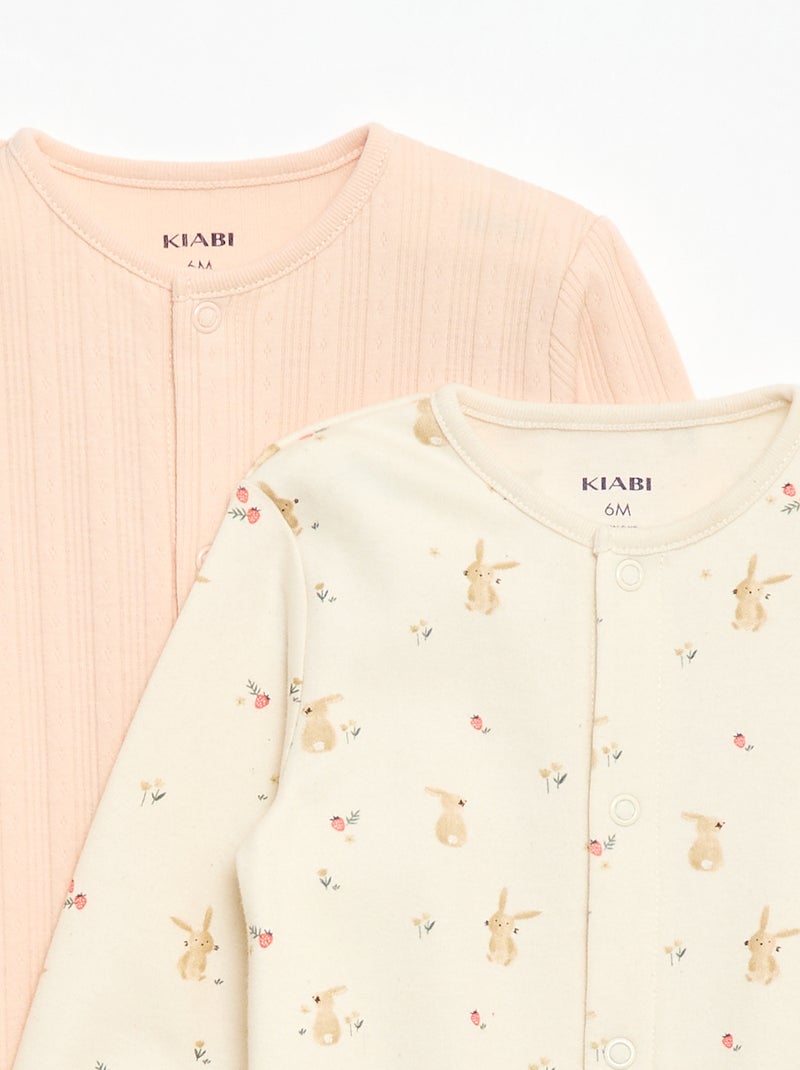 Lot de pyjamas dors biens avec pieds Blanc - Kiabi