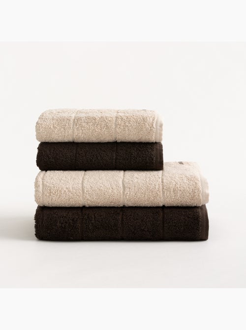 Lot de serviettes bain et toilette 100 % coton, 600 g/m², avec boucle - Gamusi - Kiabi Lot de serviettes bain et toilette 100 % coton, 600 g/m², avec boucle - Gamusi - Kiabi