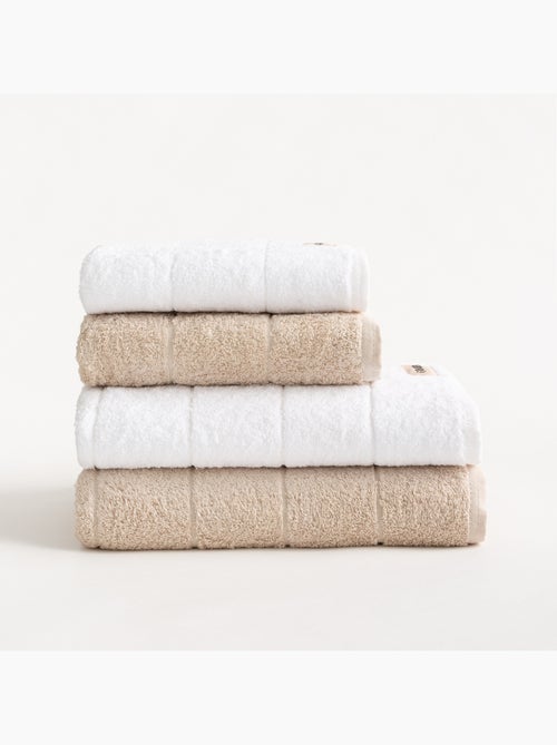 Lot de serviettes douche et toilette 100 % coton, 600 g/m², avec boucle - Gamusi - Kiabi Lot de serviettes douche et toilette 100 % coton, 600 g/m², avec boucle - Gamusi - Kiabi