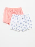 Lot de shorts avec nœuds - 2 pièces ROSE - Kiabi