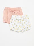 Lot de shorts avec nœuds - 2 pièces ROSE - Kiabi