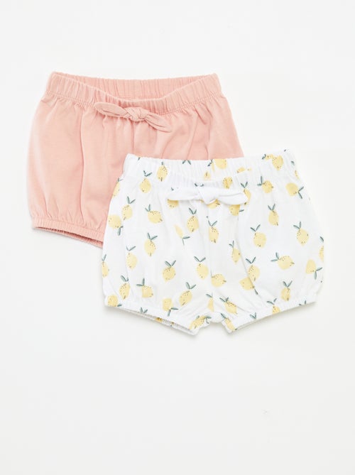 Lot de shorts avec nœuds - 2 pièces - Kiabi