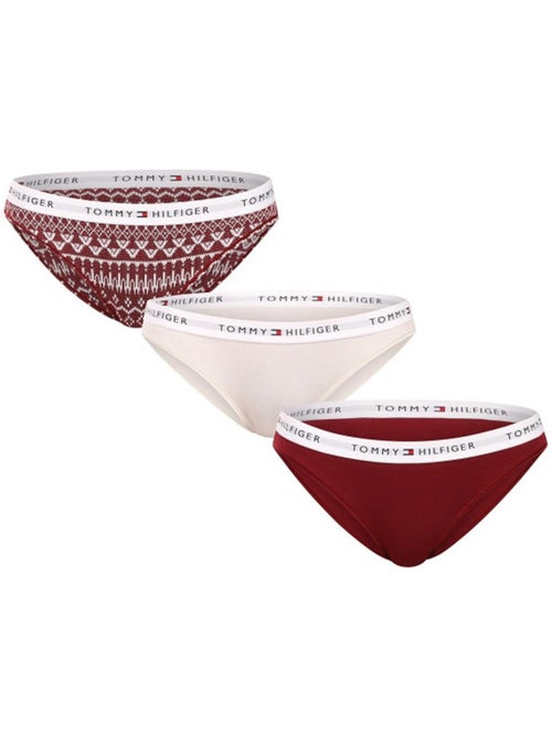 Lot de trois Slips Femme Tommy Hilfiger Gift - Kiabi Lot de trois Slips Femme Tommy Hilfiger Gift - Kiabi