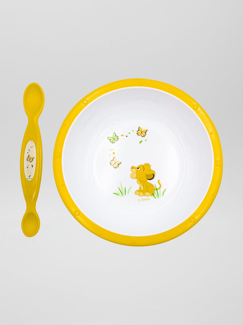 Lot de vaisselle 'Roi Lion' Jaune - Kiabi