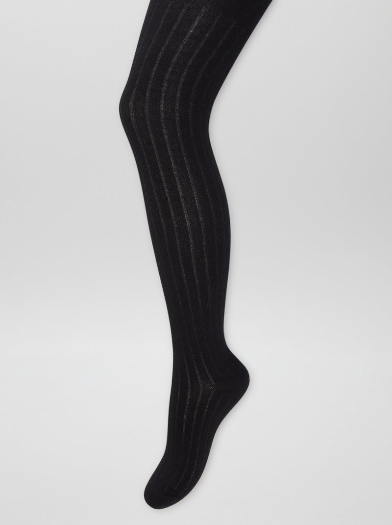 Lots de collants chauds Noirf - Kiabi