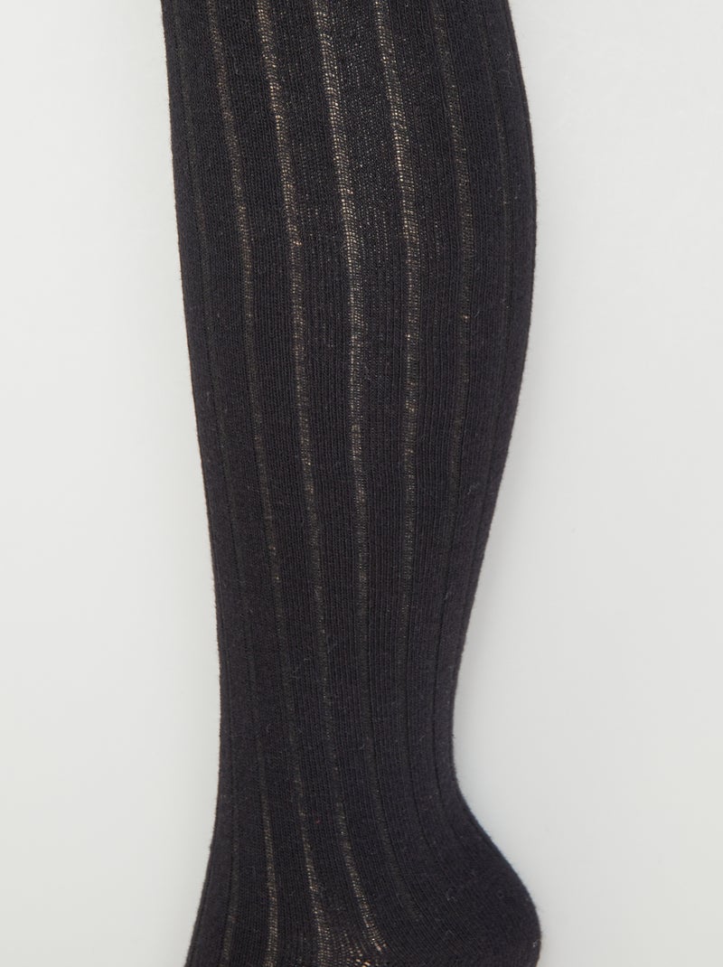 Lots de collants chauds Noirf - Kiabi