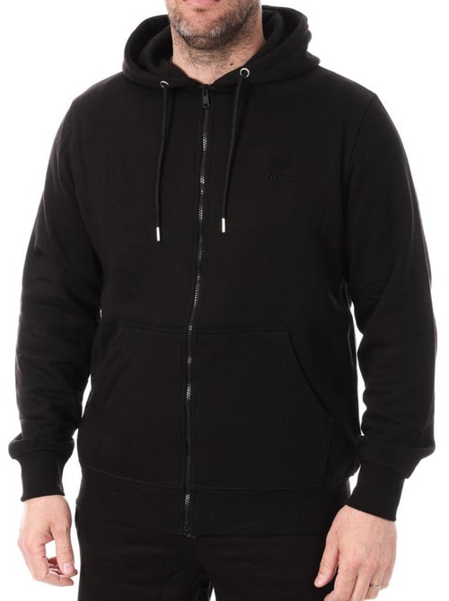 Lotto LT23 Zwart Heren Sweatvest met Rits - Kiabi Lotto LT23 Zwart Heren Sweatvest met Rits - Kiabi