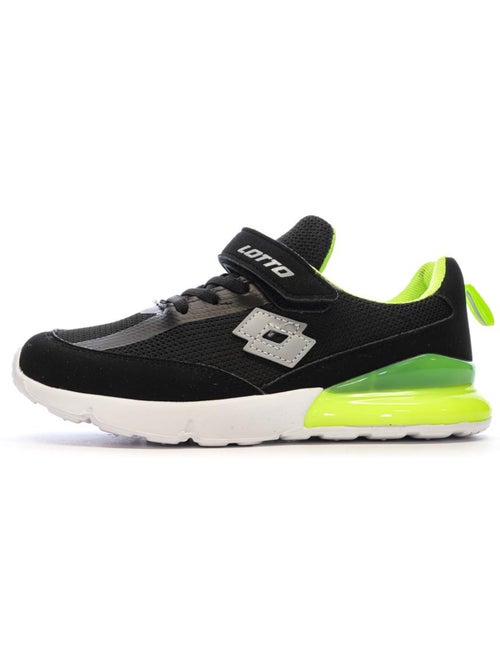 Lotto Novara Jongens Sneakers Zwart/Groen - Kiabi
