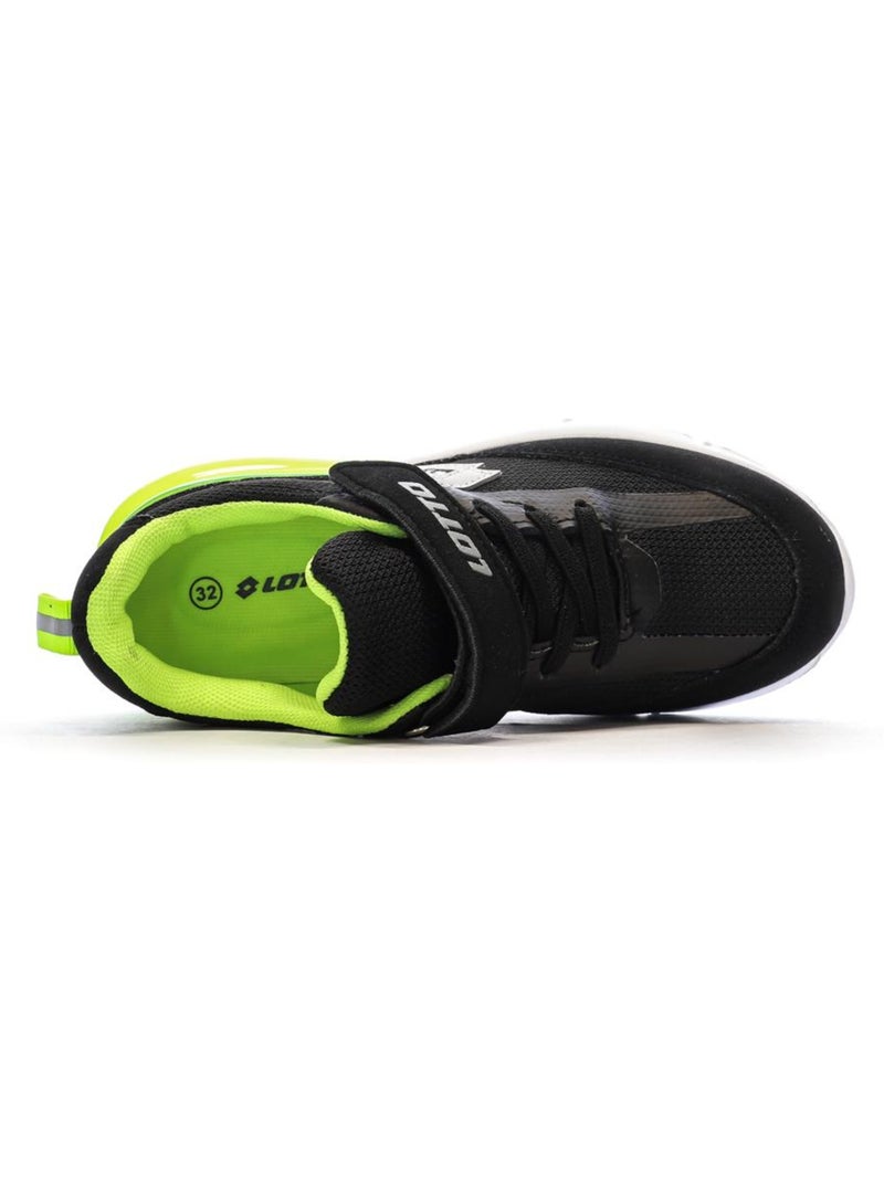 Lotto novara jongens sneakers zwart/groen Zwart - Kiabi