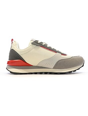 Lotto twenty 5 beige/grijze heren sneakers