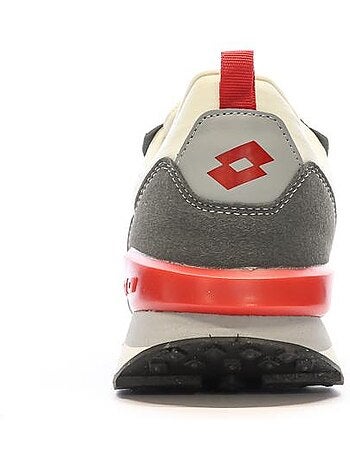 Lotto twenty 5 beige/grijze heren sneakers