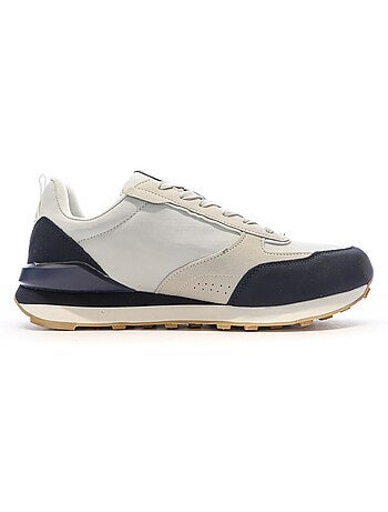 Lotto twenty 5 beige/grijze heren sneakers