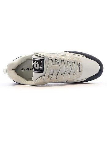 Lotto twenty 5 beige/grijze heren sneakers
