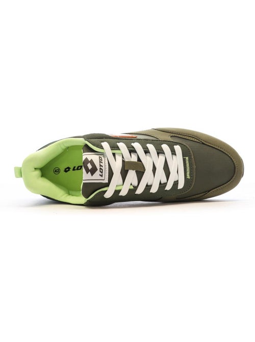 Lotto Twenty 5 Heren Sneakers Kaki/Wit - Kiabi Lotto Twenty 5 Heren Sneakers Kaki/Wit - Kiabi