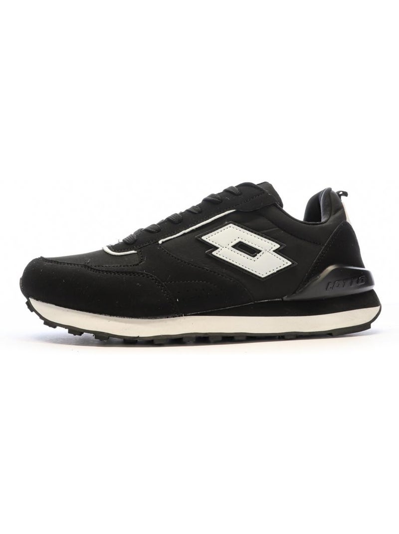 Lotto Twenty 5 Zwart/Wit Heren Sneakers Zwart - Kiabi