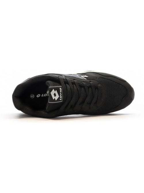 Lotto Twenty6 Zwart/Witte Heren Sneakers - Kiabi Lotto Twenty6 Zwart/Witte Heren Sneakers - Kiabi