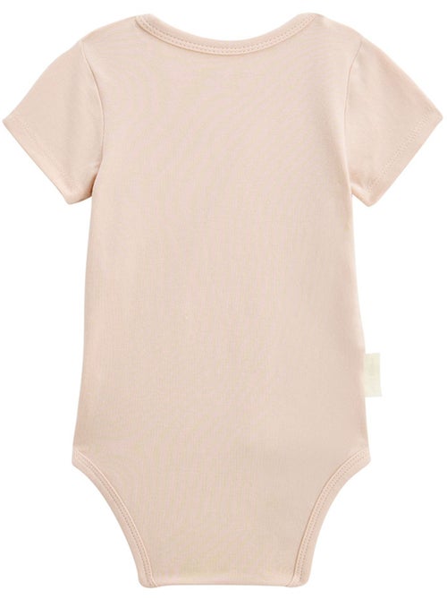 Louison 2-pack babyrompertjes met korte mouwen en overslagopening - Kiabi