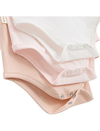 Louison 3-pack babyrompertjes met korte mouwen