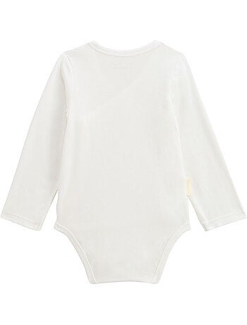 Louison 5-pack babyrompertjes met lange mouwen en overslagopening