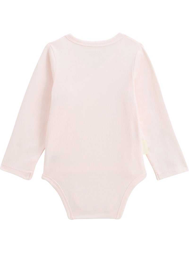 Louison 5-pack babyrompertjes met lange mouwen en overslagopening Roze - Kiabi