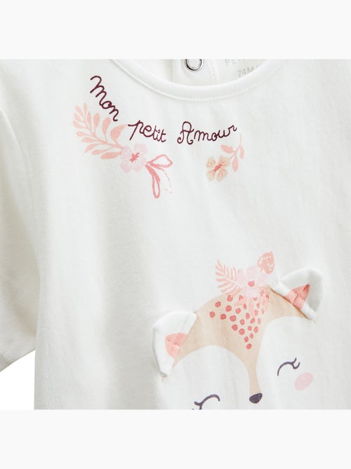 Louison baby set: t-shirt en short van katoenen gaas. - Kiabi