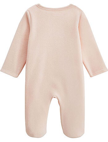 Louison babyvelours pyjama met ritssluiting