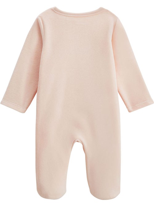 Louison babyvelours pyjama met ritssluiting - Kiabi