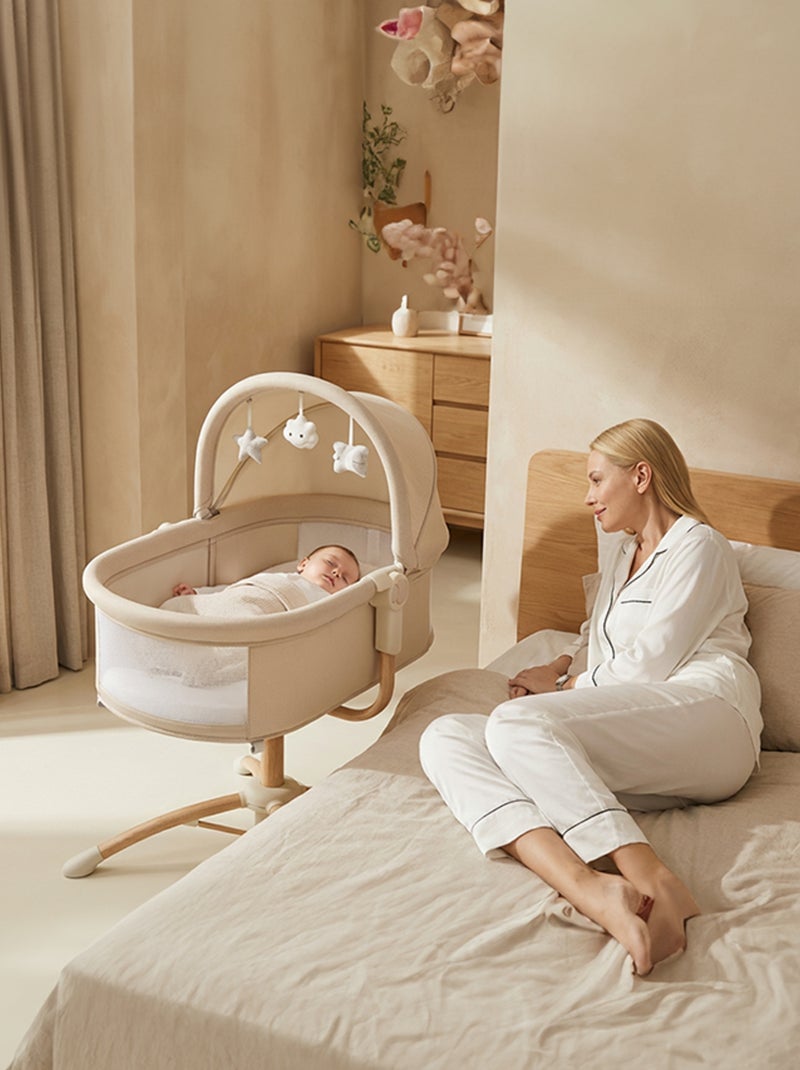 LOUNA Wieg 4-in-1 Multifunctioneel Grijs - Kiabi