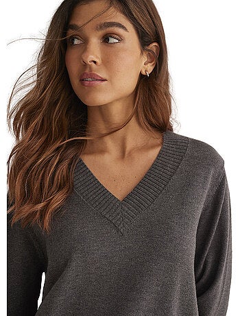 Loungewear en loungewear pyjama broek top v-hals tricotp98