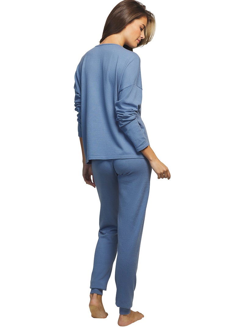 Loungewear en pyjama's voor binnen boven tricot Blauw - Kiabi