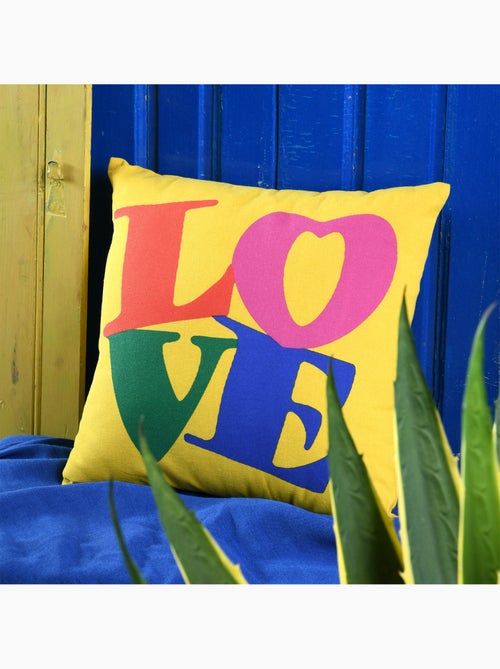 LOVE bedrukt kussen van polykatoen - Kiabi LOVE bedrukt kussen van polykatoen - Kiabi