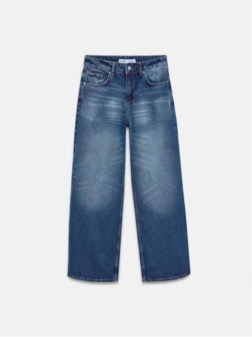 Low-waist jeans met wijde pijp van katoen dilvin - Kiabi Low-waist jeans met wijde pijp van katoen dilvin - Kiabi