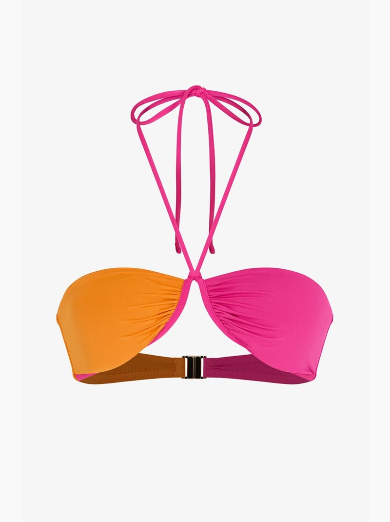 Lucilla haut de bikini à armatures penti Rose fluo - Kiabi