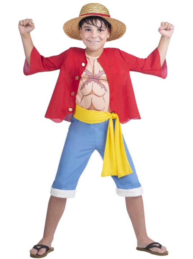 Luffy-kostuum uit One Piece Multicolor - Kiabi