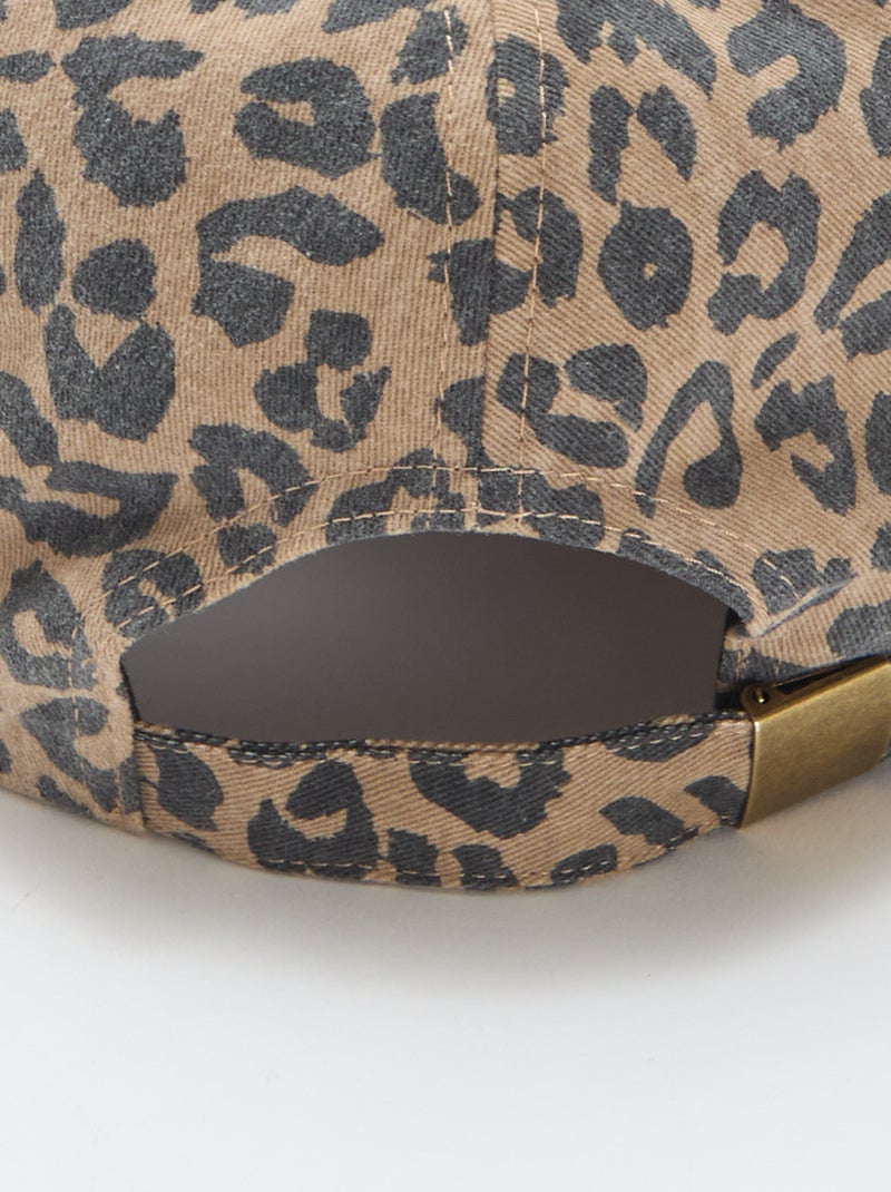 Luipaardpet van stof Bruin - Kiabi