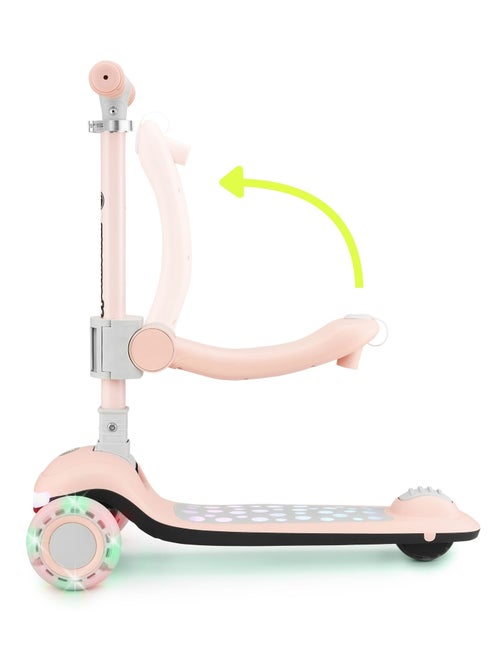 Lumi 3-in-1 meegroeistep – stabiel, opvouwbaar en met verlichting - Kiabi