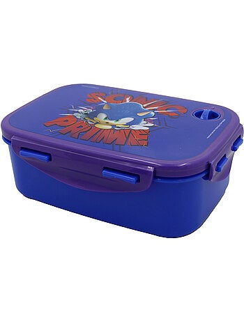 Lunchbox 17x12x7 cm 'Sonic Prime' van PVC met deksel met scharnier
