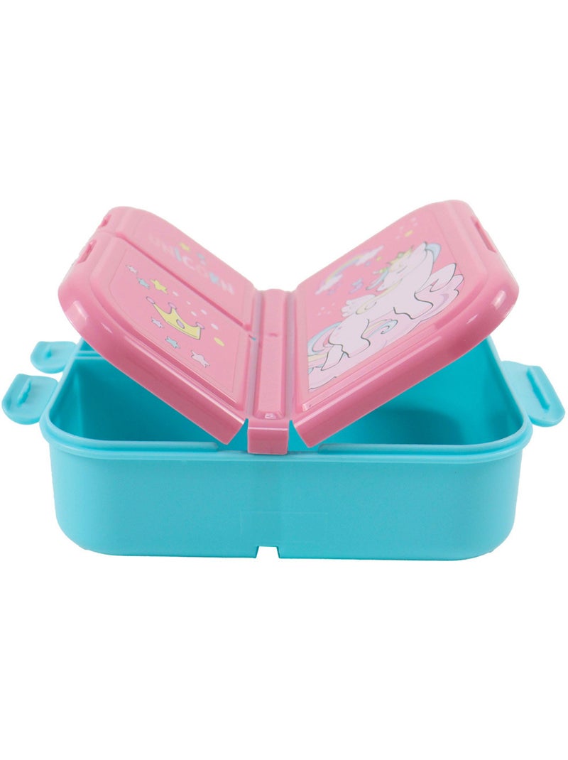 Lunchbox – Eenhoorn Arc-en-lucht 17 cm Hemelsblauw - Kiabi