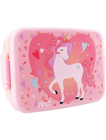 Lunchbox eenhoorn van PVC 16 cm –