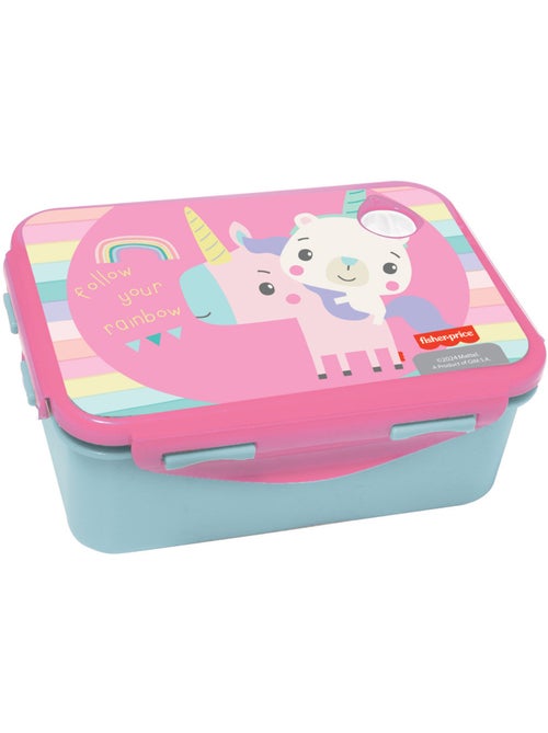 Lunchbox kinderen eenhoorn arc-en-lucht 'Fisher-Price' – 17 x 12 x 7 cm - Kiabi Lunchbox kinderen eenhoorn arc-en-lucht 'Fisher-Price' – 17 x 12 x 7 cm - Kiabi