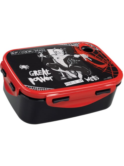 Lunchbox kinderen Spider-Man 'Great Power' 17 cm – Clips zijdelings Spider-Man - Kiabi