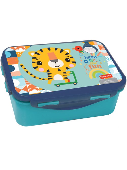 Lunchbox PVC 'Tiger' 17 cm met handvat en bevestigingen zij Fisher Price - Kiabi Lunchbox PVC 'Tiger' 17 cm met handvat en bevestigingen zij Fisher Price - Kiabi