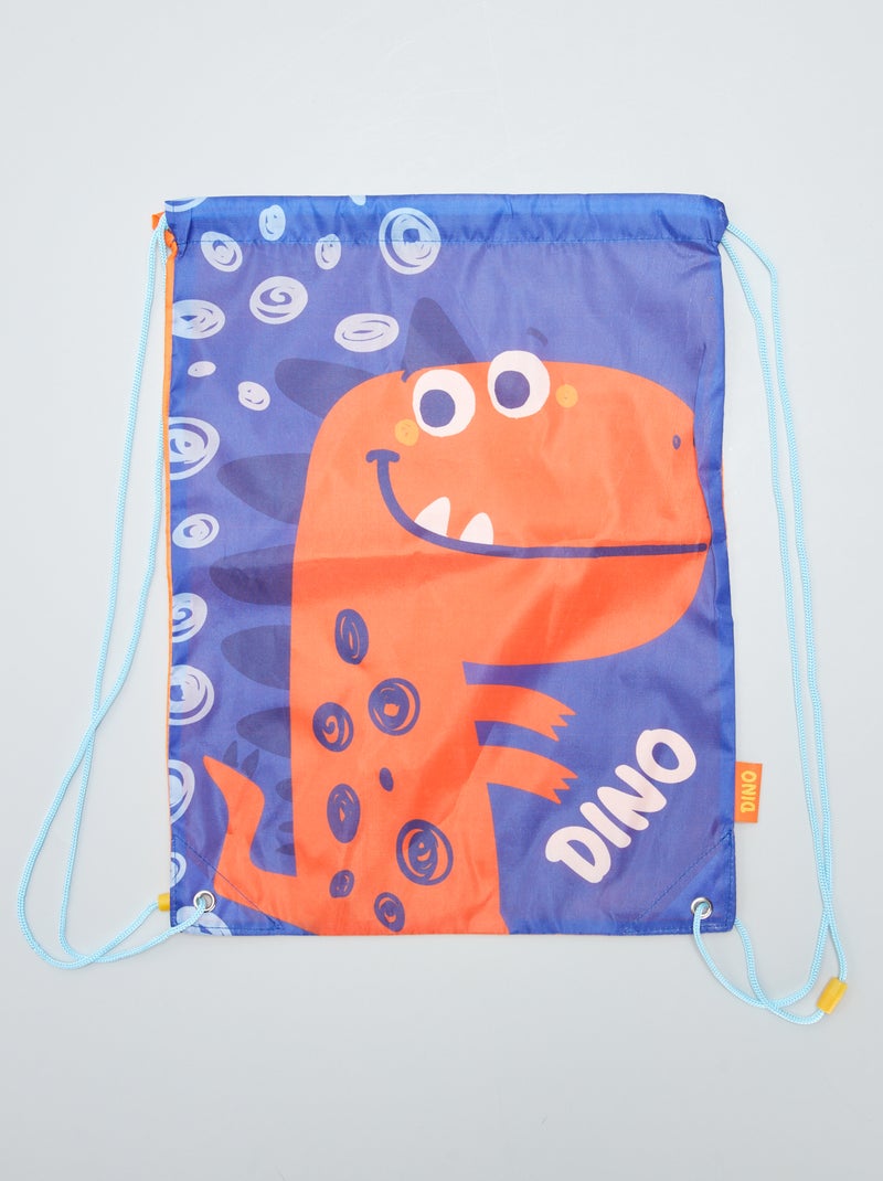 Lunchtasje met print blauw - Kiabi
